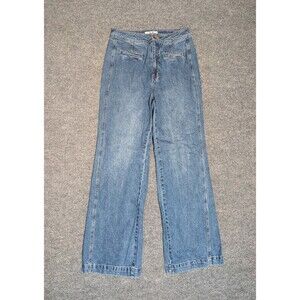 We The Free Wide Leg Jeans Womens Medium Denim Blue